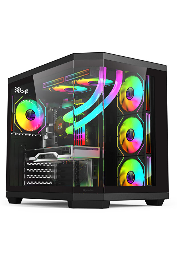 XGAMING V950 Black 7 X ARGB Fan 750W 80+Bronze Gaming Case (426*285*380mm)