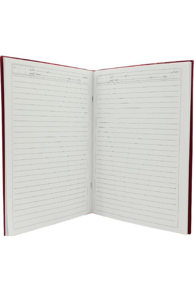 دفتر ملاحظات نيون B5، 40 ورقة مسطرة باللون الأرجواني - 2