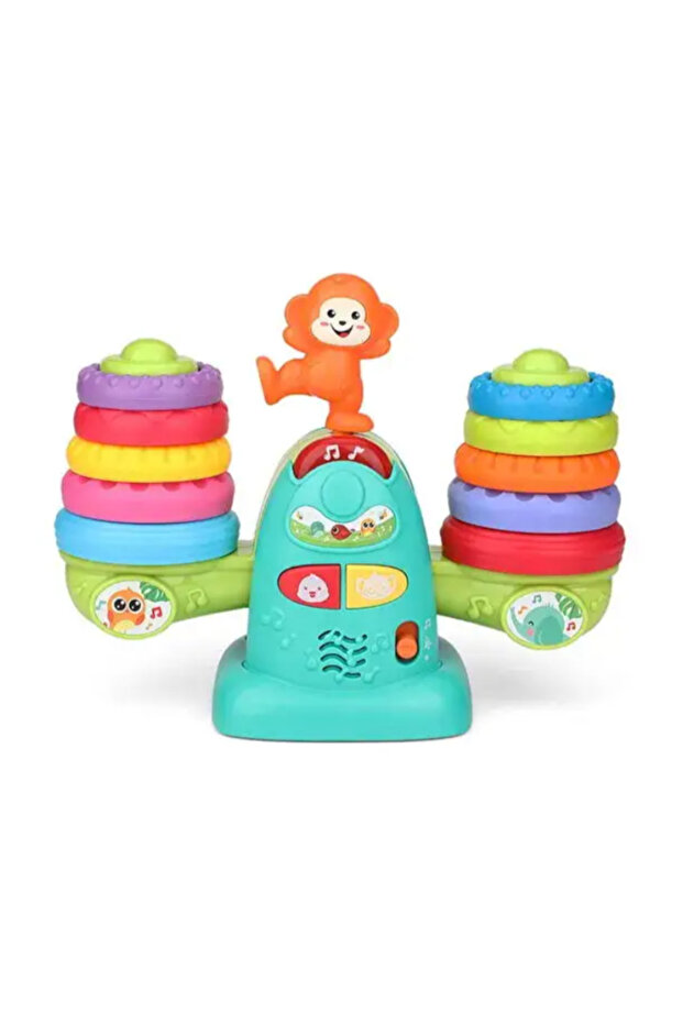 Interactive monkey balance with colored rings - 7