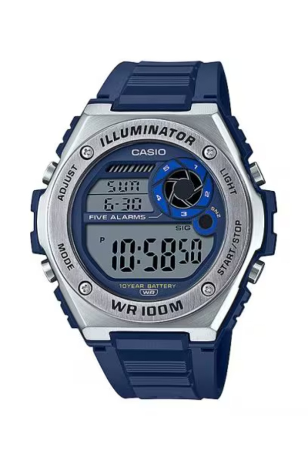 CASIO Men's Digital Blue Dial Watch - MWD-100H-2AVDF