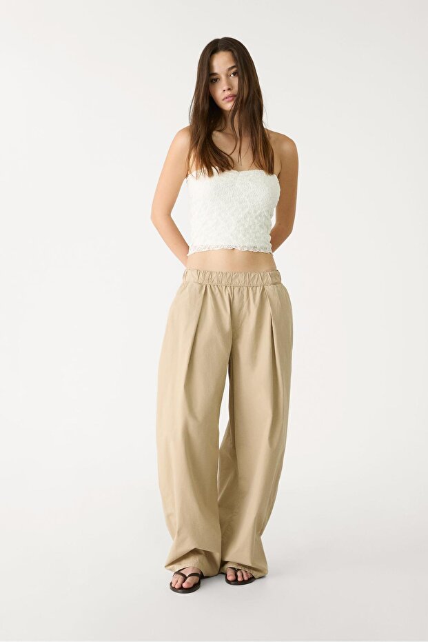 Dantel Straplez Top - 3