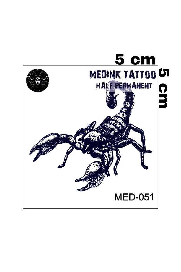 1 AY KALICI MİNİMAL AKREP EL VUCUT İÇİN GEÇİCİ DÖVME - 3