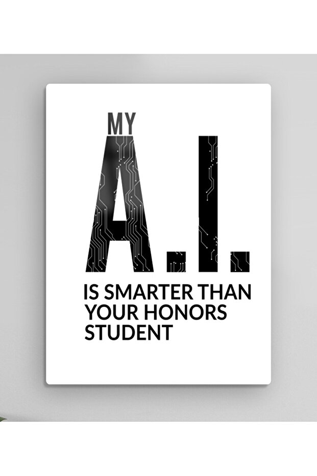 Artificial Intelligence - Ai - Artificial Intelligence - Chatgpt Metal Table Model 5 - 2