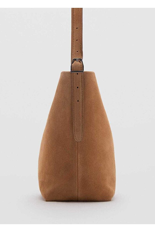 Deri bucket çanta - 7