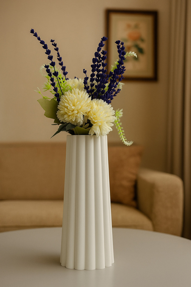 Dekoratif vazo (çiçekler fiyata dahil değildir ) - 1