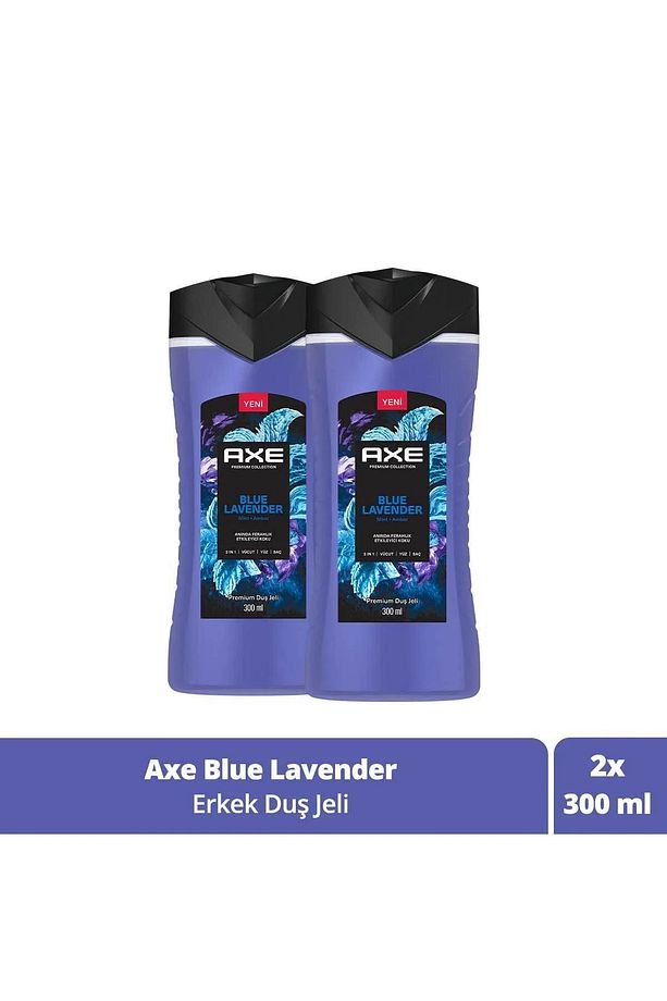 Premium Collection Duş Jeli Blue Lavender 3 In 1 Vücut Saç Yüz Duj jeli 300 Ml X 2 Adet - 1