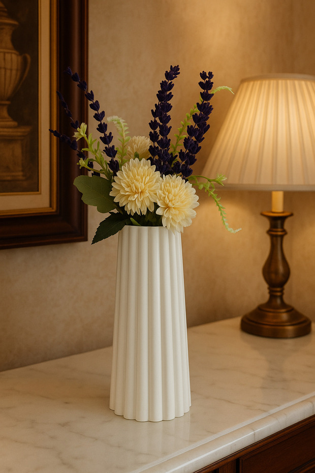 Dekoratif vazo (çiçekler fiyata dahil değildir ) - 2