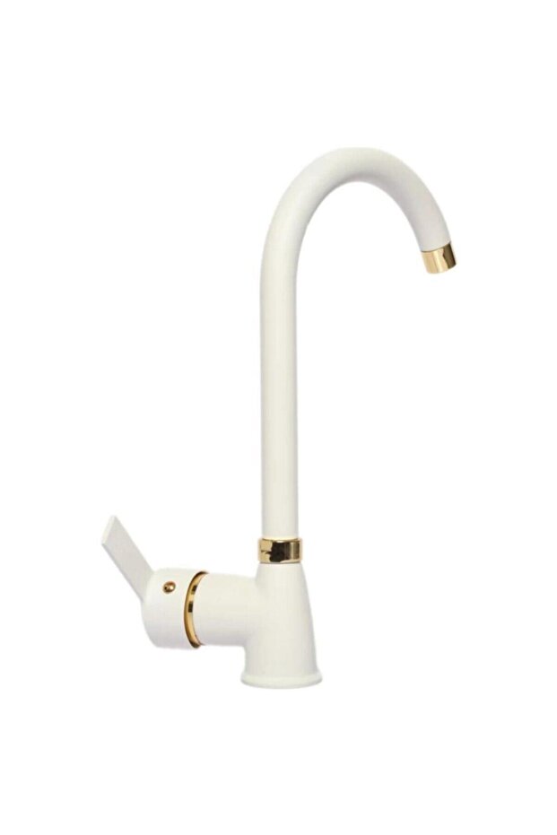 White Gold Intermittent Delta Kitchen Sink Faucet