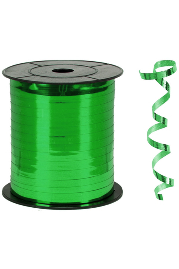 Raffia 8mm X 200Mt Metallic Green Raffia