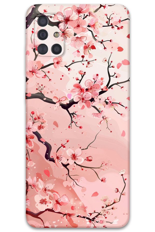 Galaxy A71 Compatible Flower Pattern Phone Case + Screen Protector - 5805