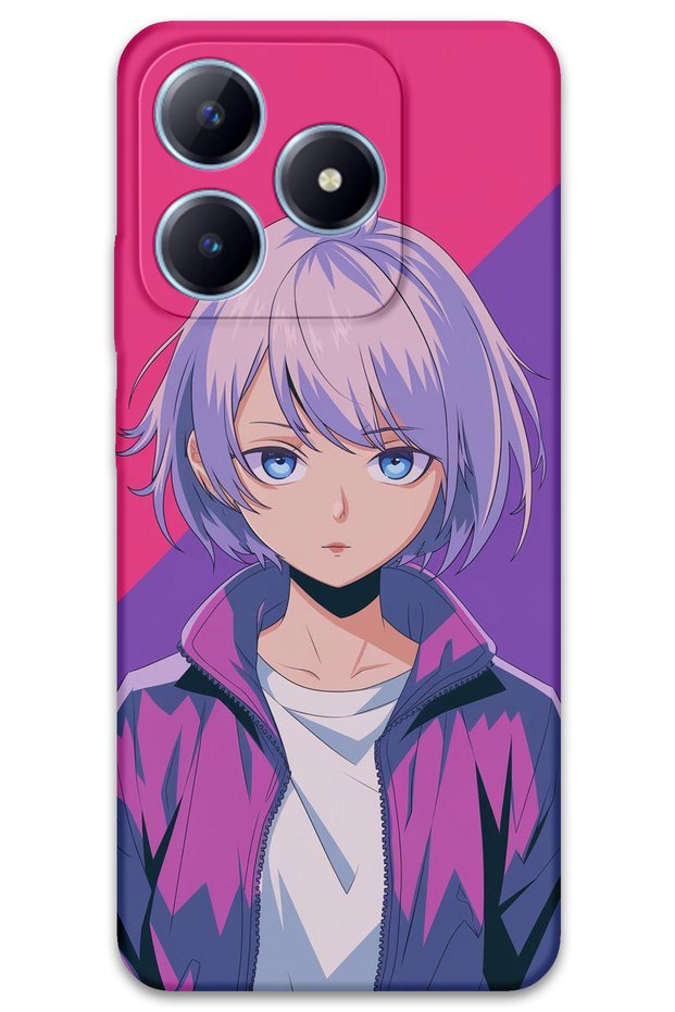 Realme C53 Compatible Anime Patterned Phone Case + Screen Protector - 5742