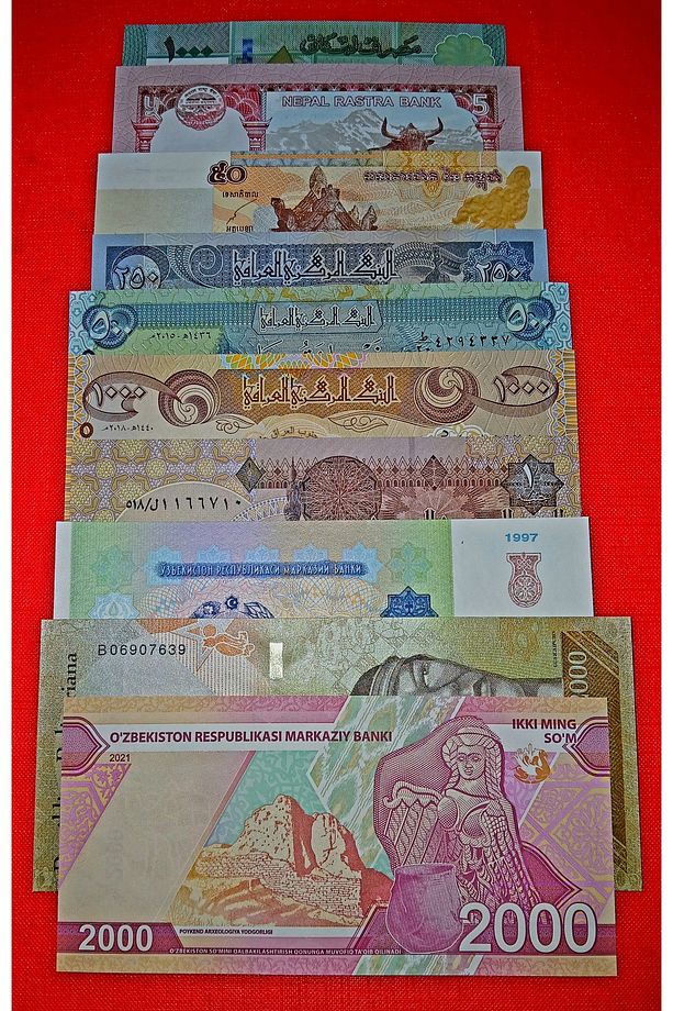 10 Farklı Yabancı Kağıt Para 10 Adet Çil /122 - 1