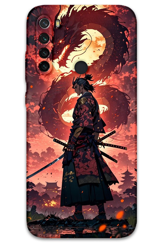 حافظة هاتف متوافقة مع هاتف Xiaomi Redmi Note 8 + واقي شاشة - 5751