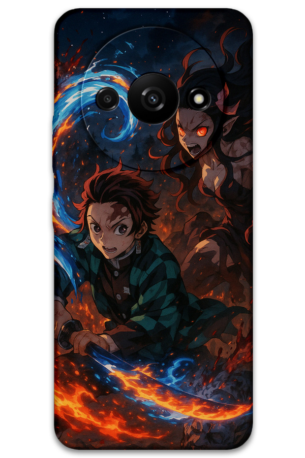 Xiaomi Redmi A3 Compatible Anime Patterned Phone Case + Screen Protector - 5745