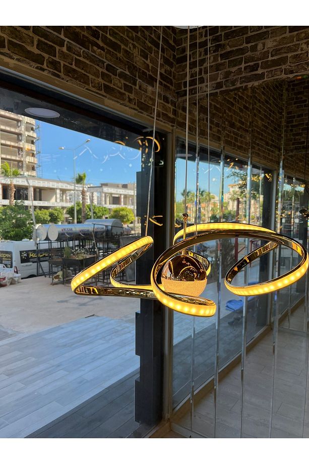 Modern Led Spiral Sarkıt Avize - 3
