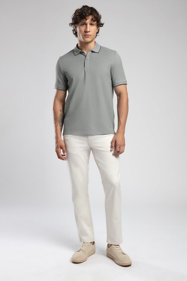 Jagger nd 1 men's slim straight fit regular waist woven trousers straight leg white