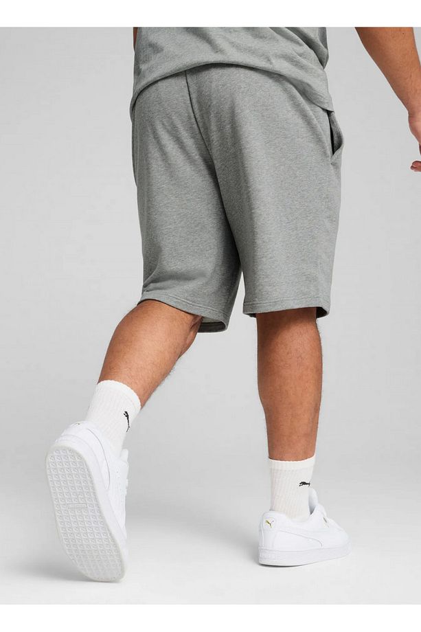 68259803 ESS Shorts Gri Lastikli Bel Regular Fit Düz Erkek Şort - 2