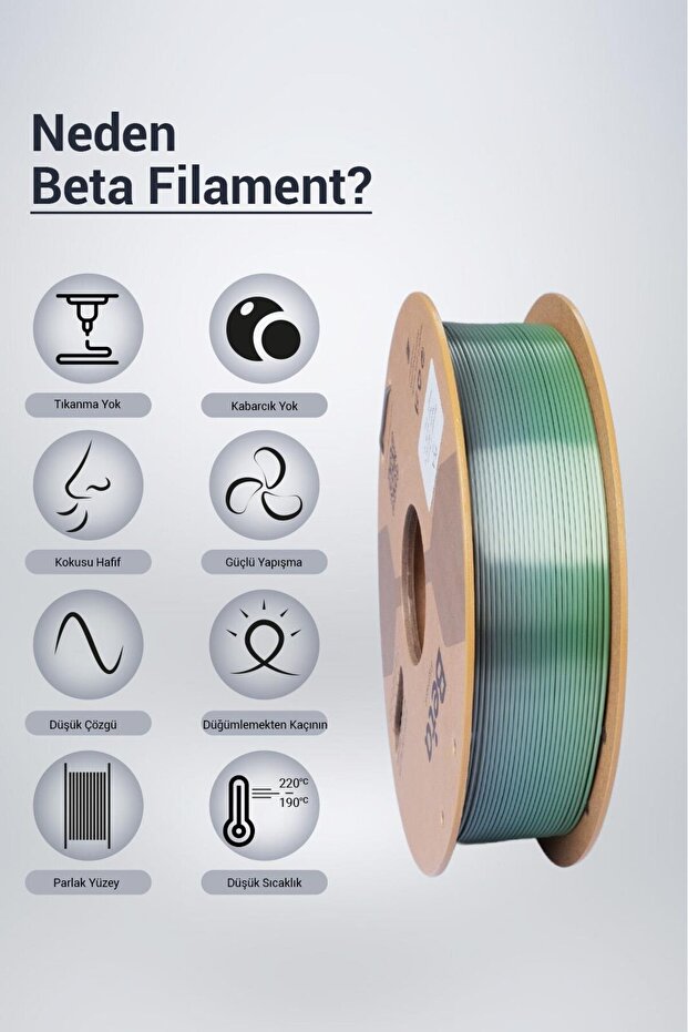 Beta PLA-Silk Filament Rainbow - 3