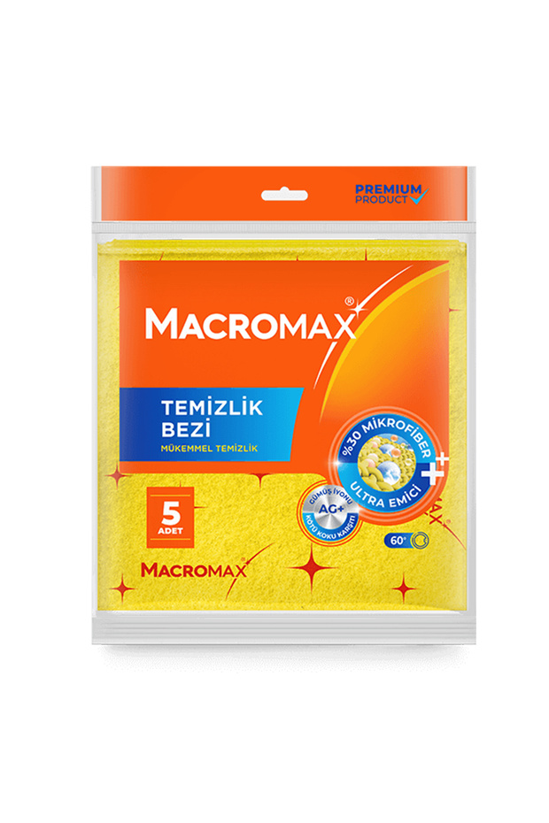 Temizlik Bezi Sarı Temizlik Bezi 5'li Paket - 1