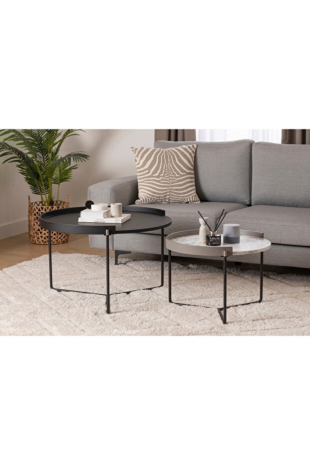 MANDY ORTA SEHPA SETİ, ANTRASİT - 2