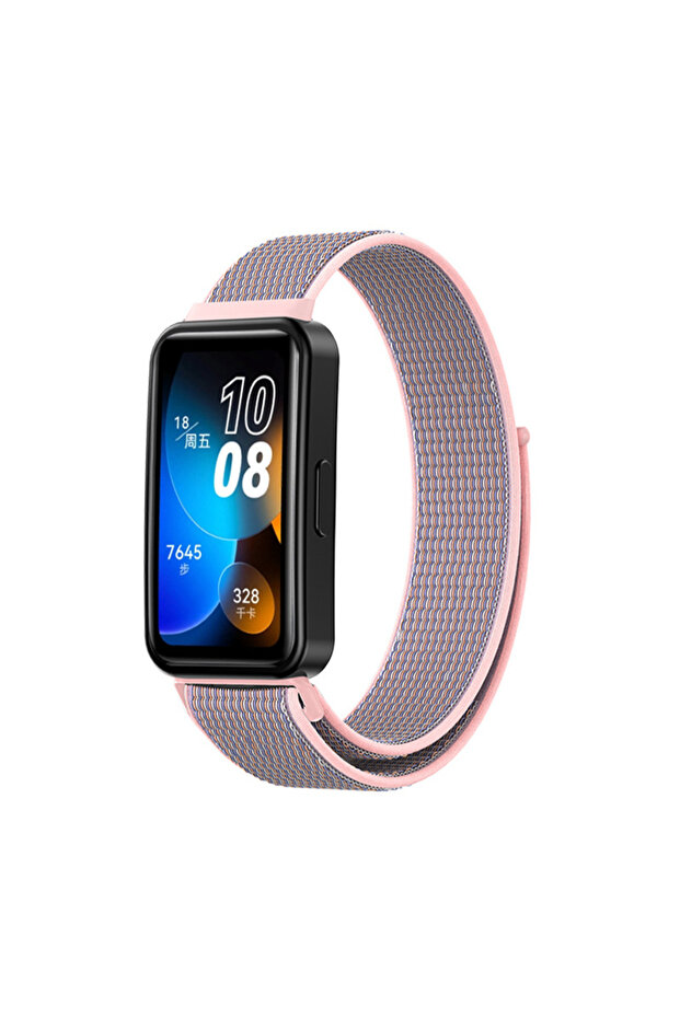 سوار معصم من نسيج شبكي ناعم متوافق مع Huawei Band 8 / 9 / 10