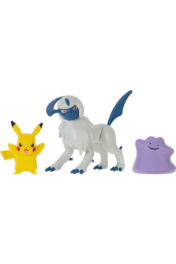 Battle Figure Set - Pikachu, Ditto, Geckarbor, Resmi Figür Seti Orijinal - 5