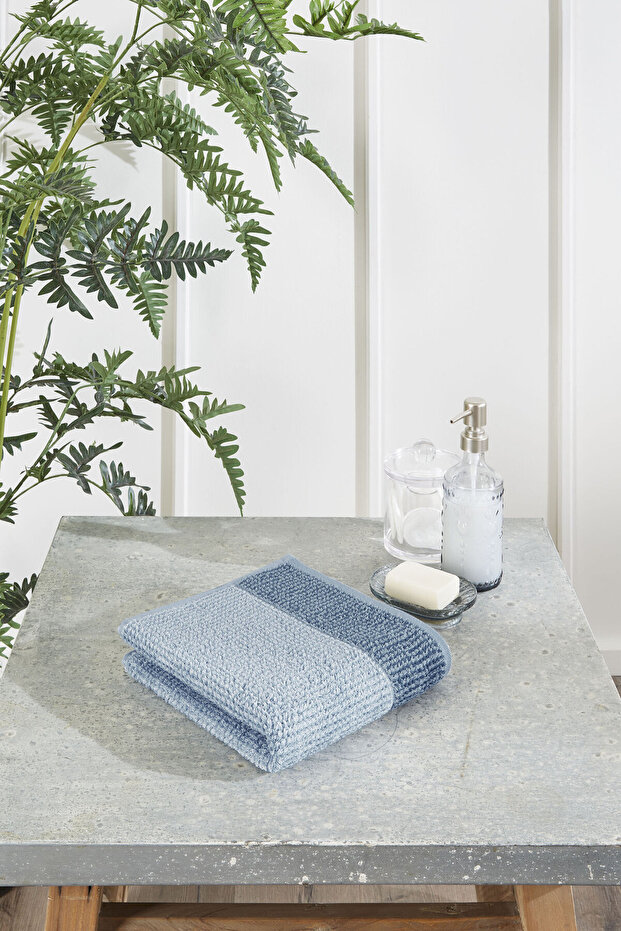 Sadem Organic Plaid Hand and Face Towel 50X90 cm
