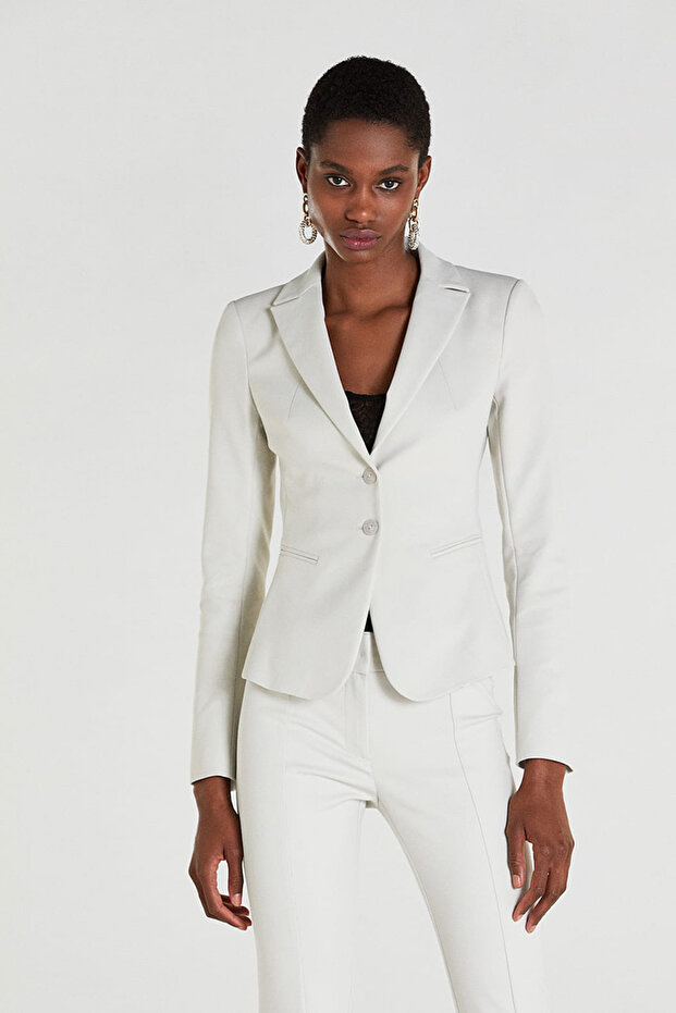 TWO-BUTTON SLIM JACKET - - 44 - 1