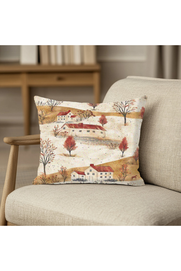 Colorful Patchwork Patterned Pillow Case Square - 1