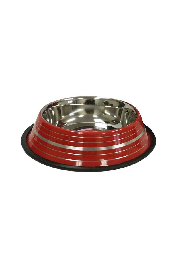 Stainless Steel Colored with Silver Linning Bowl - 32 oz