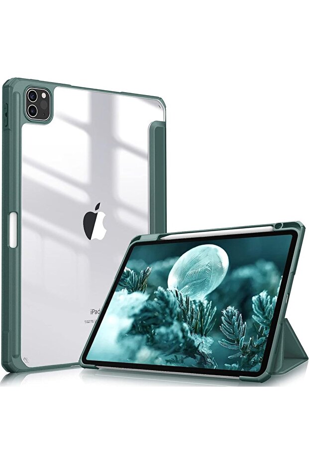 iPad10.2 7th 8th 9th Dark Green For IPad Case A16 11th 10 10th 10.2 9th 8th 7th 9.7 5th 6th Cases Fu - 1
