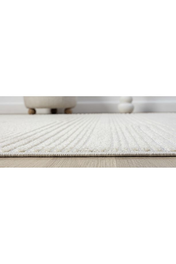 Step Serisi Naturel Bukleli Yumuşak Dokulu Iskandinav Dokuma Halı - 4