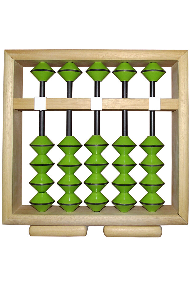 Iq Arithmetic Brand 5-Digit Trainer Soroban / Abacus - Green