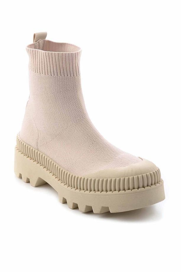 Bej Kadın Bot & Bootie K01544033382 - 3