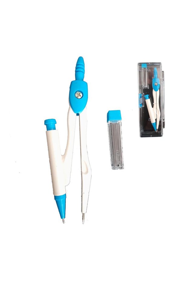 Metal Compasses 0.7 with Tip Mechanical Blue 1 Pcs Student Technical Drawing Compass Blue 1 Pcs