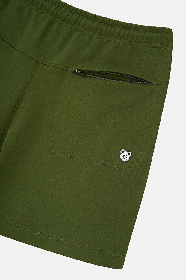 Panda Erkek Premium Kısa Şort - Haki - 4
