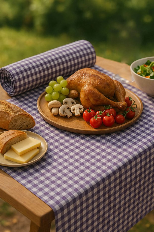 170X170 cm Kitchen Tablecloth Picnic Place Table Cloth Zefira