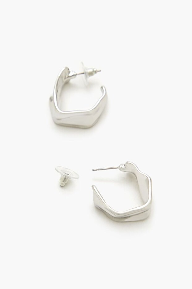 Geometrik Halka Küpe - 3