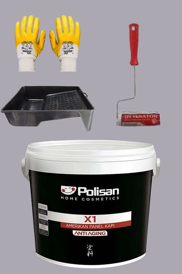 4'Lü Set X1 Kokusuz Panel Kapı Boyası Amerikan Kapı 1KG - 1
