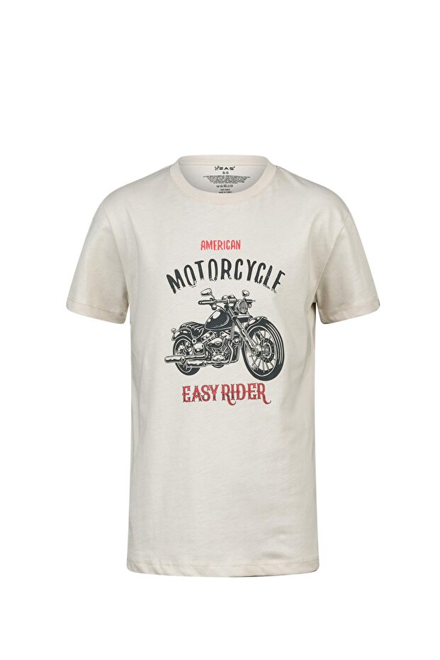 Aja Kids Printed T-Shirt Sand 212