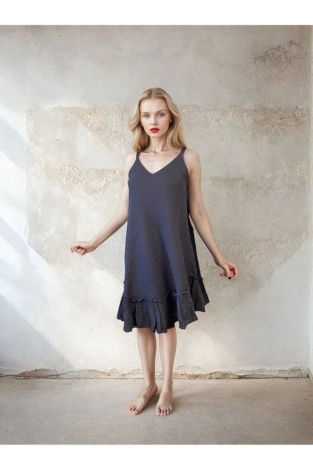 Maya Müslin Elbise - 4