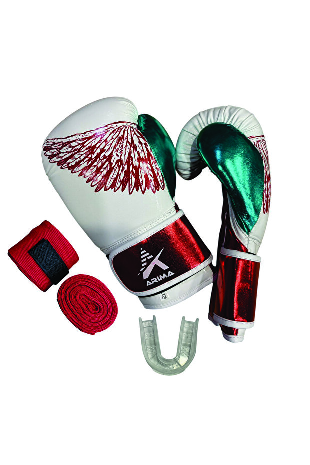 Boks Eldiveni & Kick Boks Eldiveni & Muay Thai Eldiveni & Kickboks Eldiven Seti Beyaz - 3