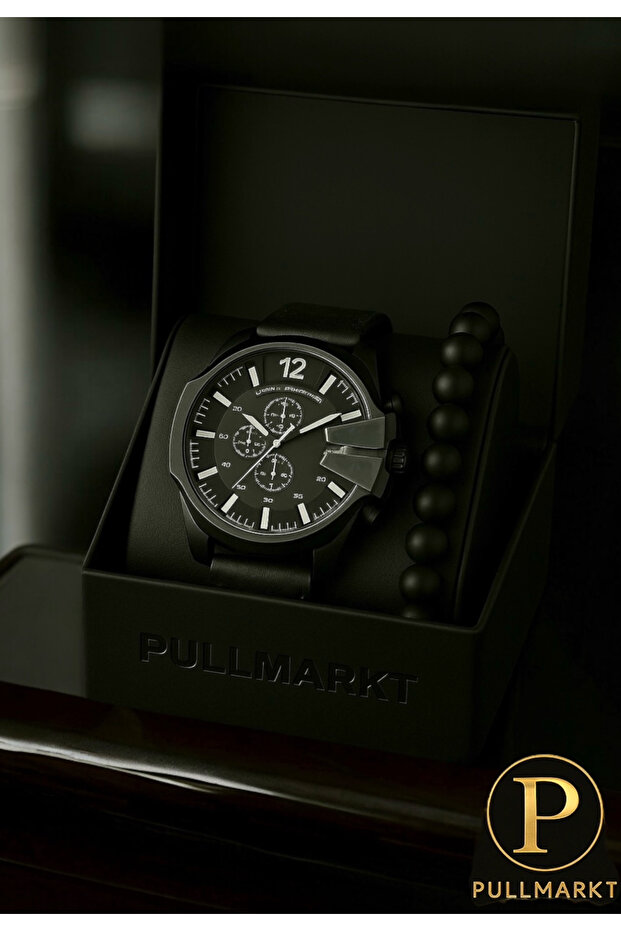 Bileklik + Deri Kordon Kol Saati - 6