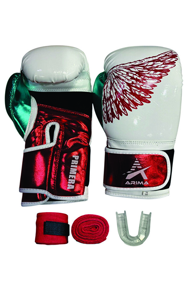 Boks Eldiveni & Kick Boks Eldiveni & Muay Thai Eldiveni & Kickboks Eldiven Seti Beyaz - 2