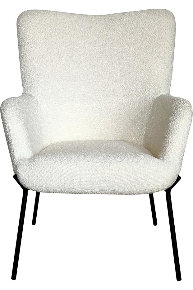 كرسي بذراعين مجعد من البوليستر - 1