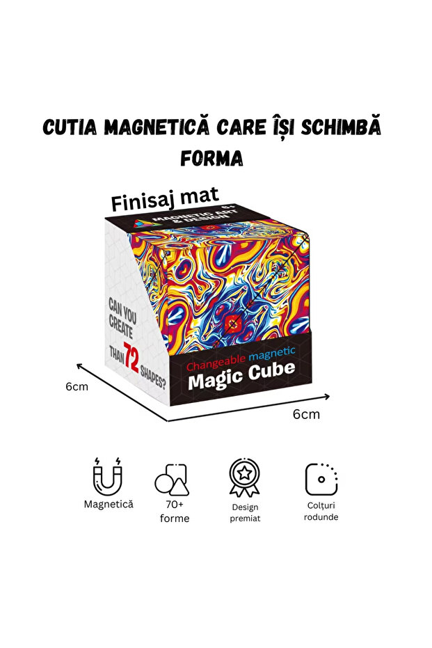 Interactive Toy Magic Cube, 3D Puzzle, 72 Shapes - 6
