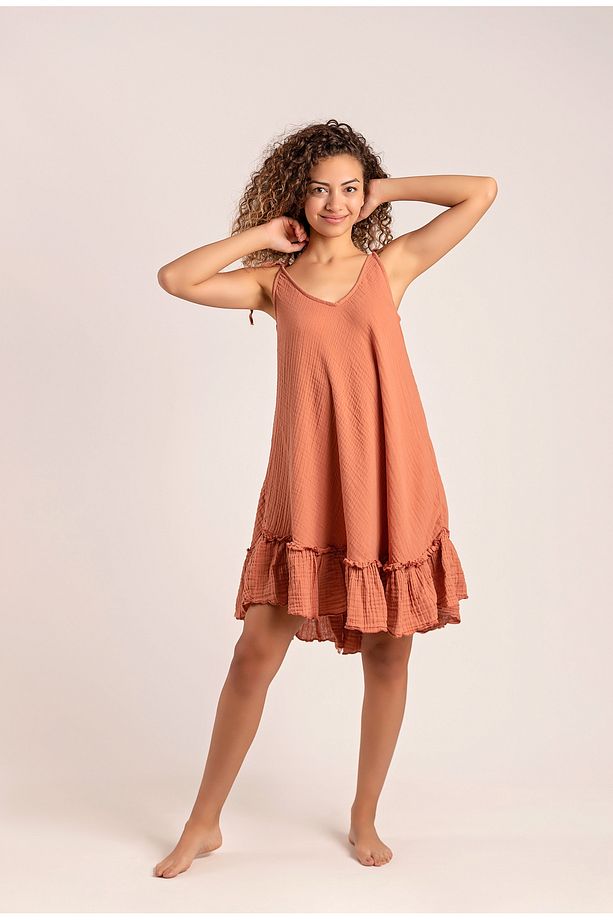 Maya Müslin Elbise - 5