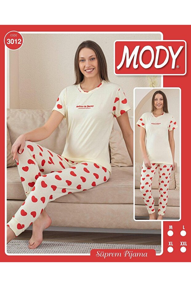 Half Sleeve Cotton Women's Pajamas Suit