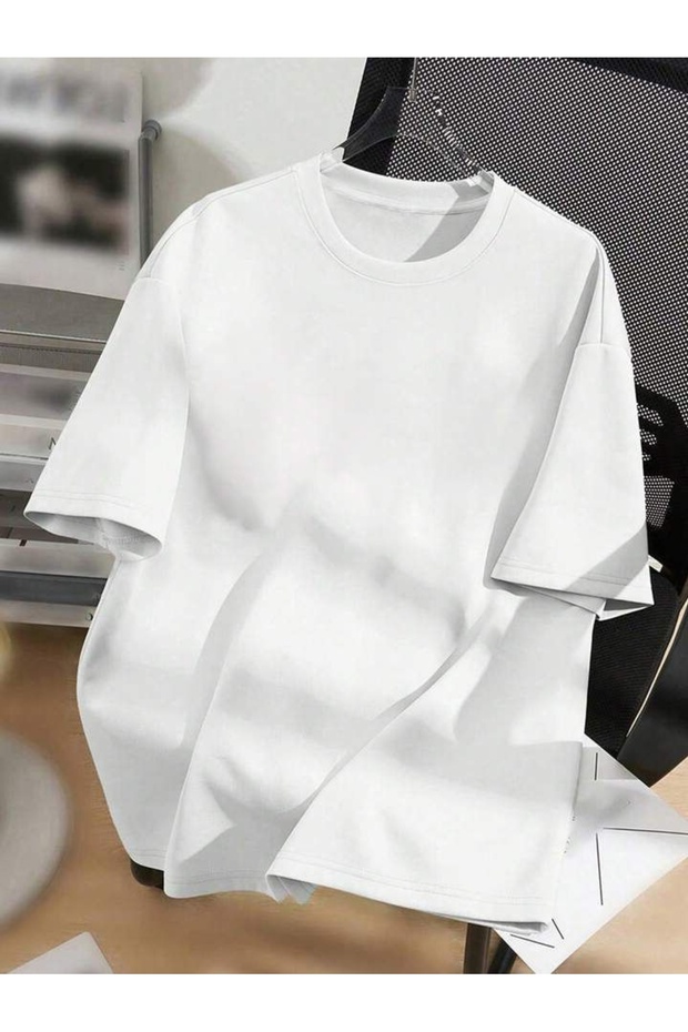 Tricou alb oversize - 1