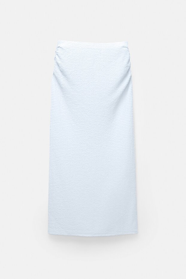 Beli büzgülü midi etek - 6